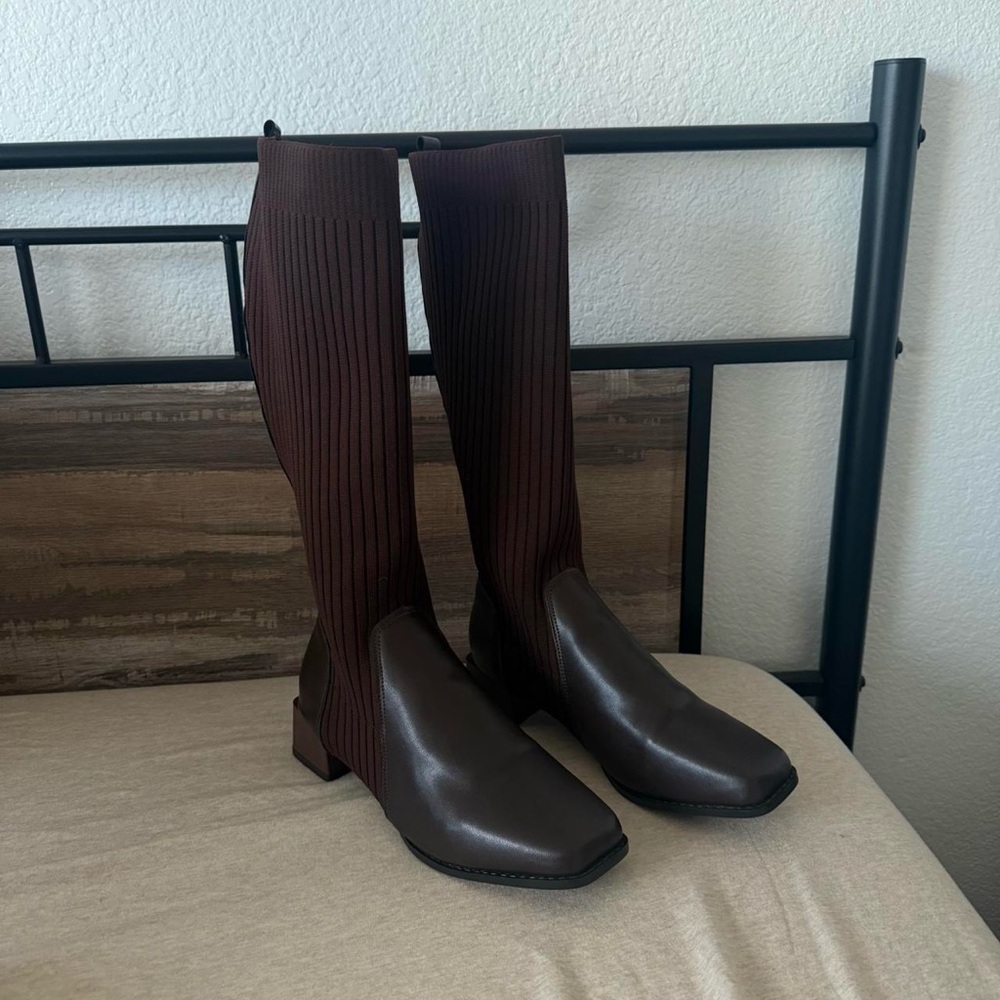 Chic Brown Over the Knee Boots
